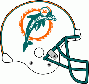 Miami Dolphins 1989-1996 Helmet Logo iron on transfers for T-shirts
